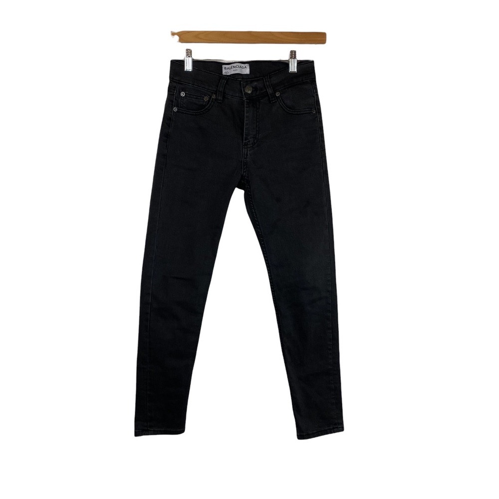 Balenciaga black denim jeans stretchy cotton